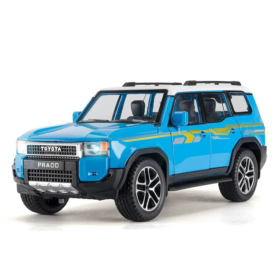 MAKEDA Prado LC250 LC80 Modell Spielzeug, 1:24, Metall, mit Licht und Sound - Bild 4