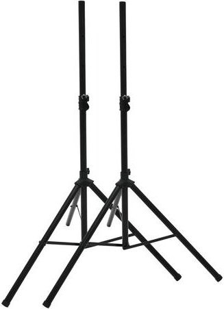 Omnitronic MOVE Set PA-Lautsprecher mit ausziehbarem und höhenverstellbarem Stativ in Schwarz - Bild 1