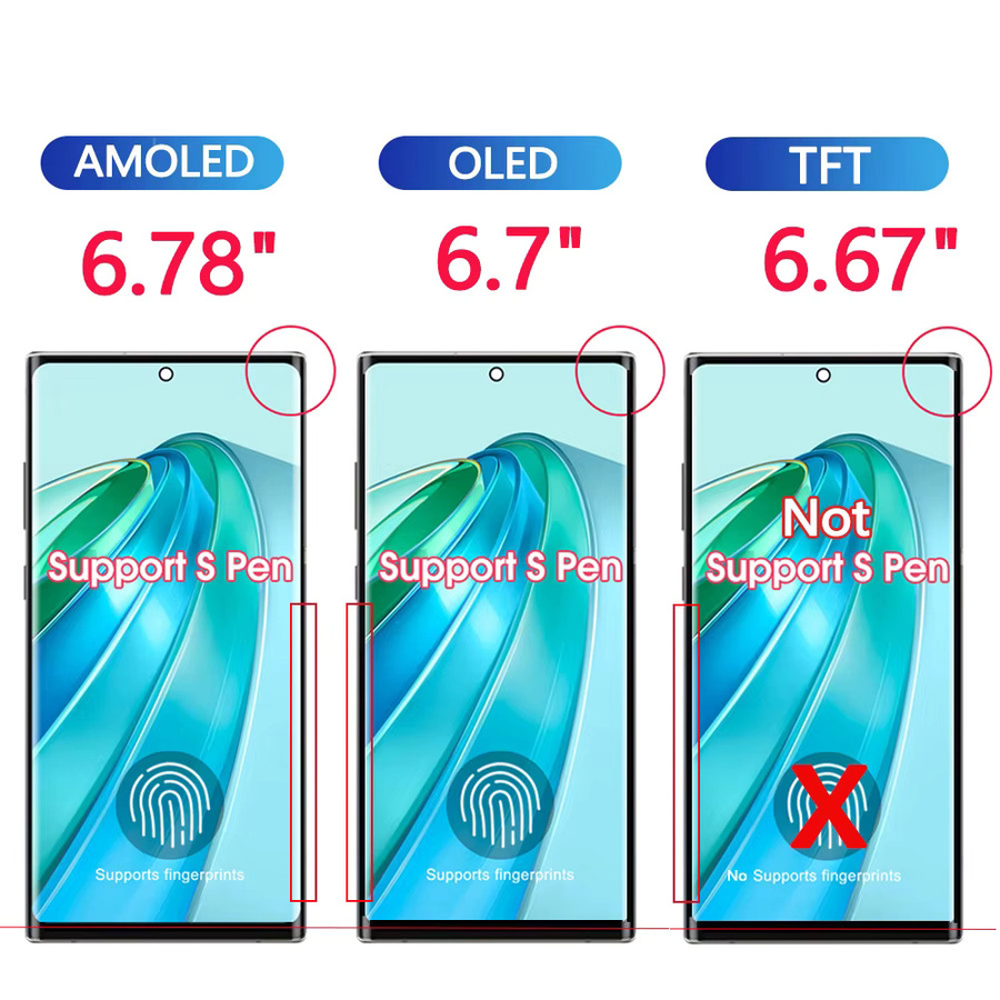 Samsung Galaxy Note20 Ultra 5G AMOLED Display mit Touch Screen Ersatz LCD Display in Schwarz - Bild 3