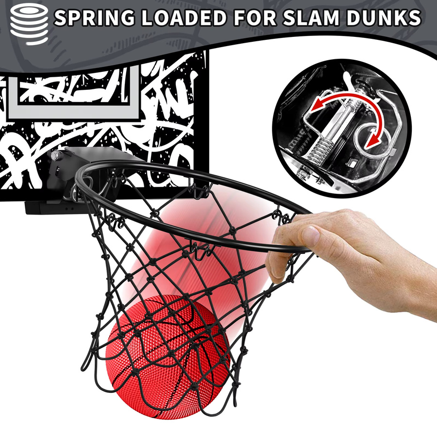 QDRAGON Mini Basketballkorb, Ball Sport, mit Licht und Sound - Bild 3