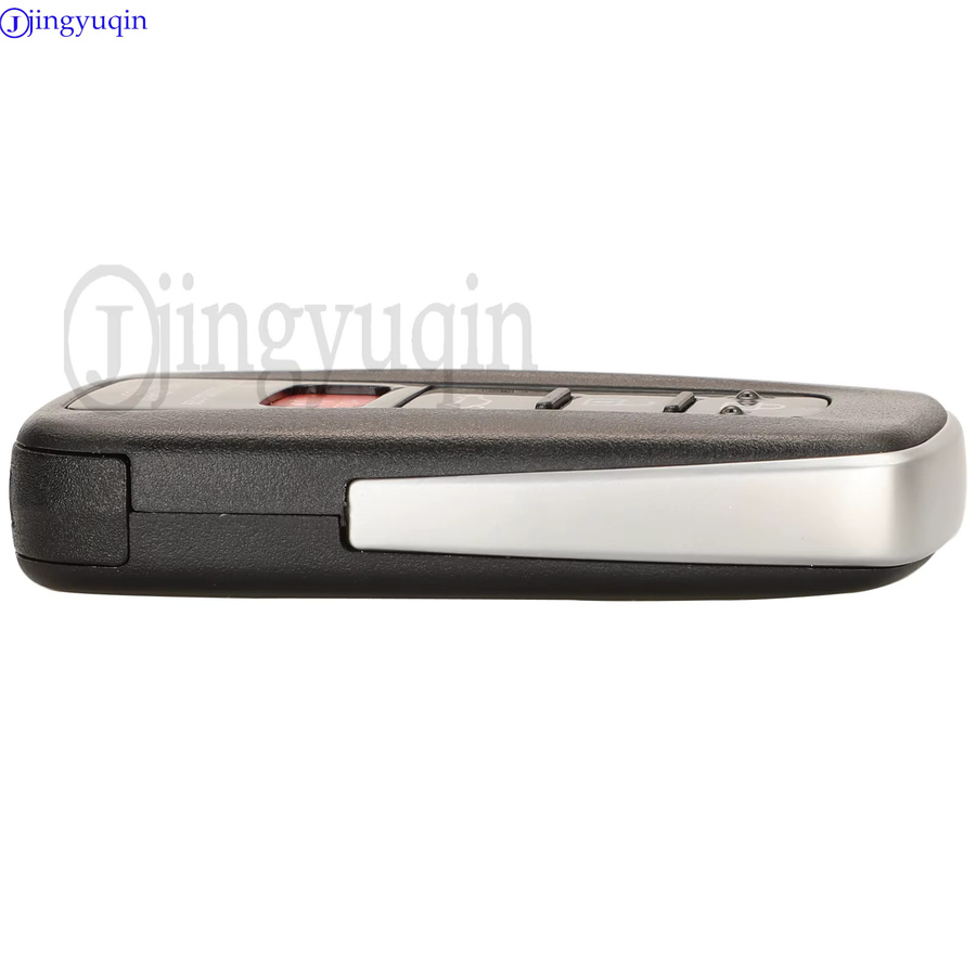 Jingyuqin Smart Auto Remote Key Fob ID8A Chip für Toyota RAV4, 4 Tasten, Schwarz, 433/434 MHz FSK P4: 91 00 A9 A9 Bord: 0410/0010 - Bild 3