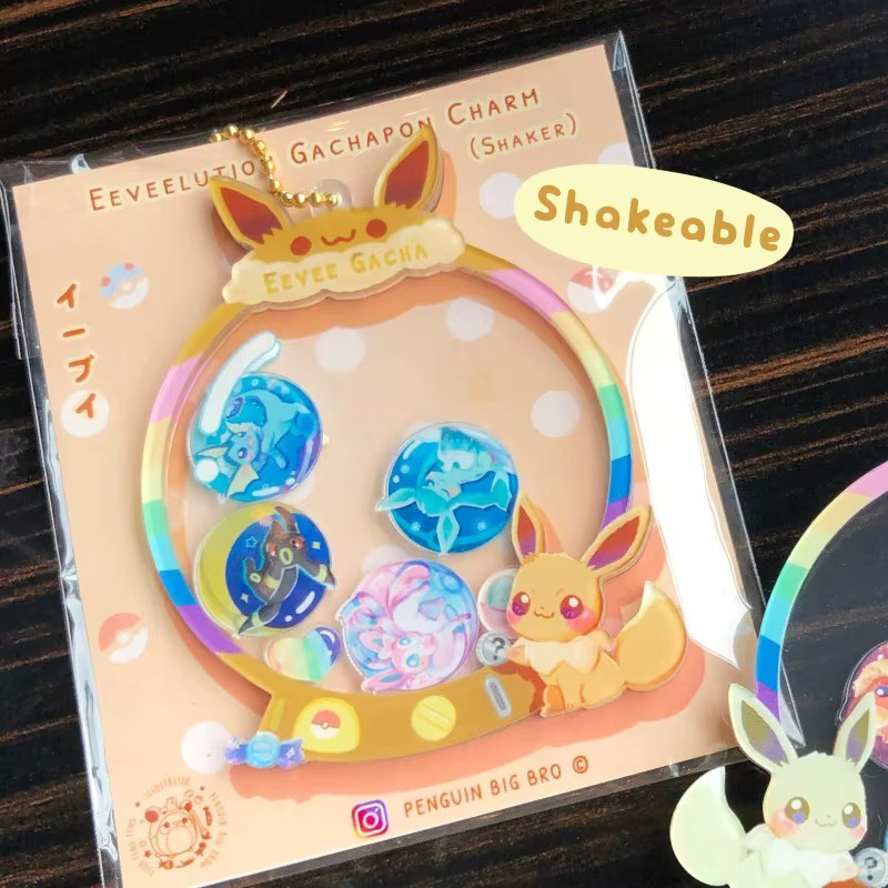 Bandai Pokémon Eeveelution Acryl-Shaker-Schlüsselanhänger, Einzelfigur - Bild 5