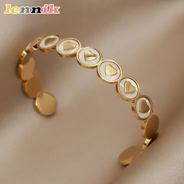 LENNIK Damenarmband, Gold, Edelstahl, Klassisch - Bild 1