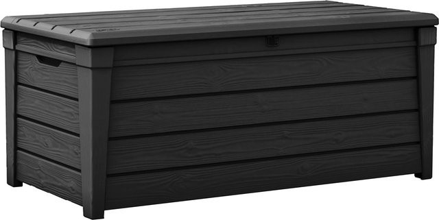 Keter Gartenbox Brightwood aus Kunststoff in Anthrazit mit 454 Litern Fassungsvermögen - Bild 1