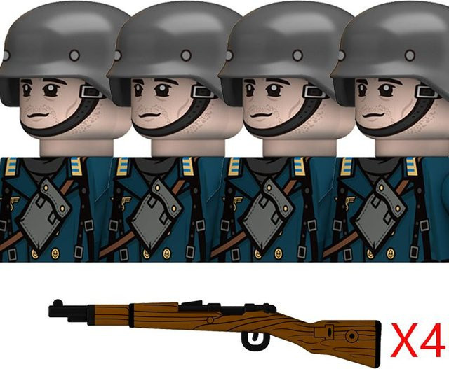 Yiran toy Militär Zweiter Weltkrieg Deutsche Marine Figuren Bausteine ab 14 Jahren - Bild 1
