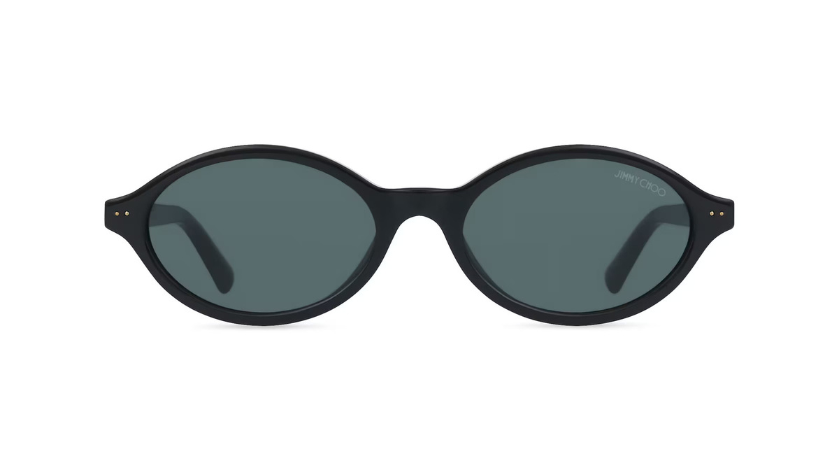 Jimmy Choo JC5068U Sonnenbrille Damen, Vollrand, Oval, Acetat, Schwarz, Grau - Bild 1
