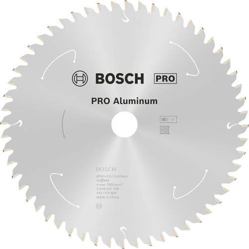 Bosch Kreissägeblatt für Aluminium und Metalle, Durchmesser: 190 mm, Bohrung: 20 mm, 56 Zähne, Farbe: Silber - Bild 2