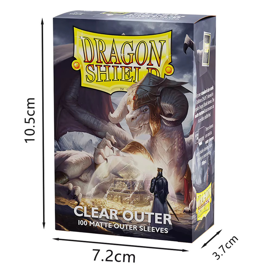 Dragon Shield Außenhüllen, transparent, 100er Set - Bild 1