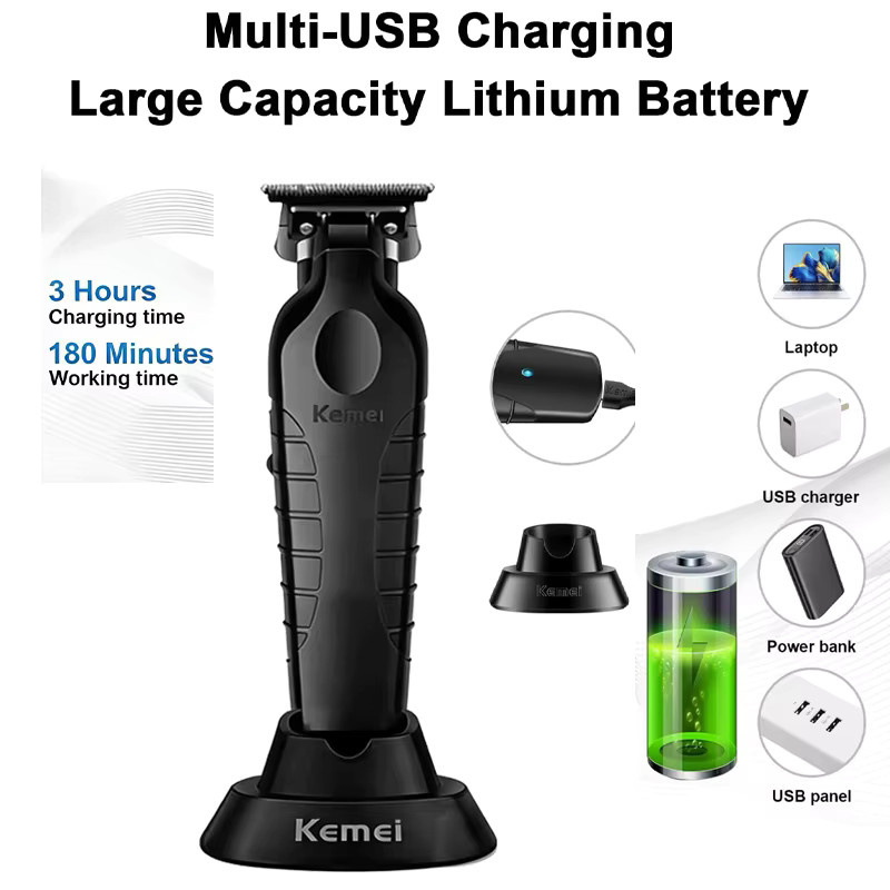 Kemei Haarschneide- und Trimmer-Set, Schwarz, Herren - Bild 3