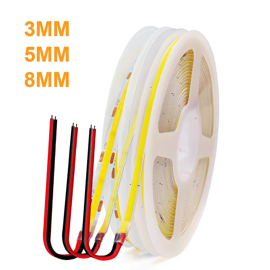 KISUFU COB LED Streifen Weiß Flexibles LED Band mit 320 LEDs für Schrank und Hausbeleuchtung - Bild 2