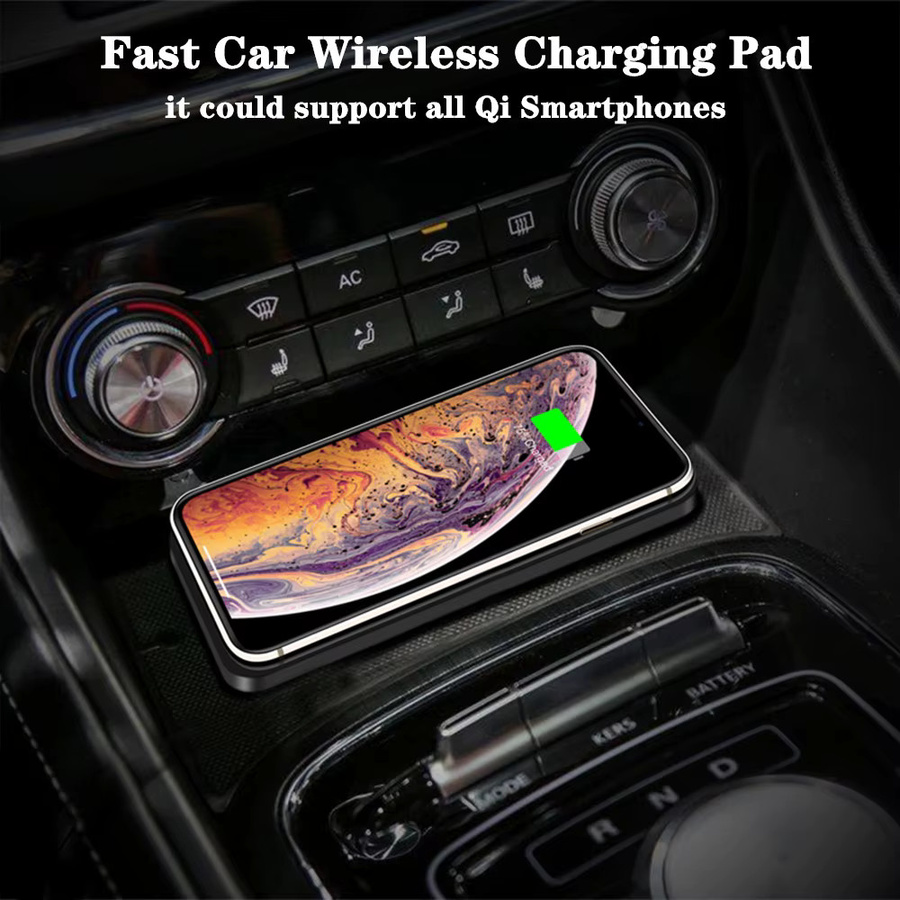 Raugee Drahtloses Auto-Schnellladegerät mit USB-C Anschluss, rutschfestes Ladepad in Schwarz für iPhone 16 15 14 13 12 Pro Max, Samsung und Xiaomi - Bild 2