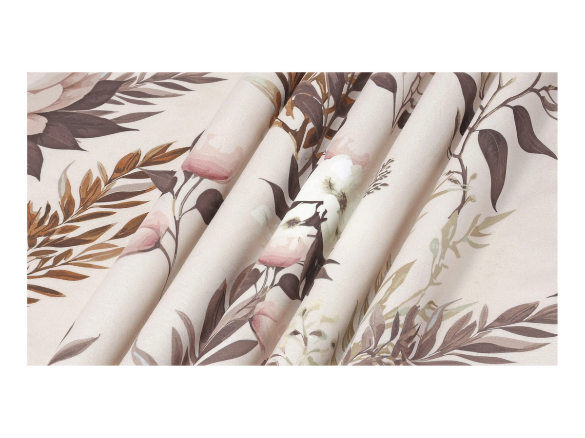 LIVARNO Mikrofaser-Satin-Bettwäsche mit Wendefunktion in Beige, B/H: 135 x 200 cm und 80 x 80 cm - Bild 2