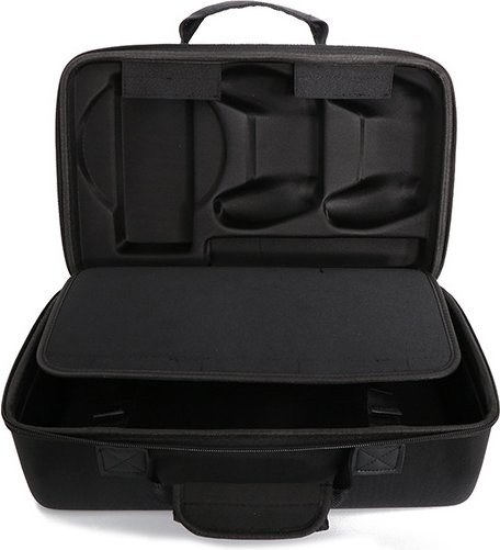 ZJMZYM EVA Hard Case Tragetasche für PS5 Slim Konsole und Controller, wasserdicht und stoßfest, Schwarz - Bild 1