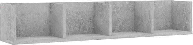 vidaXL CD-Wandregal aus Holzwerkstoff in Betongrau, B/T/H: 100 x 18 x 18 cm - Bild 1