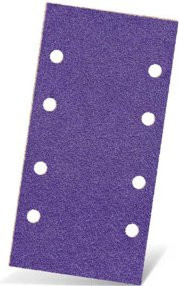 Menzer Klett-Schleifblätter K40 8-Loch für Holz und Lack, B/H: 186 x 93 mm, 50er Packung - Bild 1