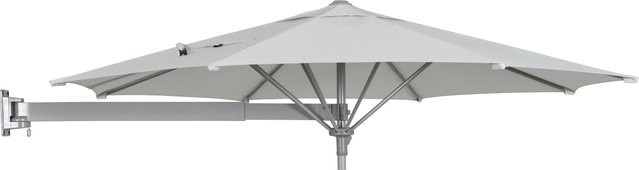 Techado Ampelschirm Grau-Silber mit Dreh- und Neigungsfunktion, Durchmesser: 245 cm - Bild 1