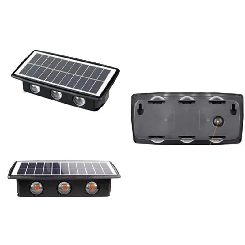 Lyfs Solar LED Wandleuchte für Garten und Außenbereich, Wasserdichter Up-Down Strahler in Schwarz, Modernes Design mit Dämmerungssensor - Bild 6