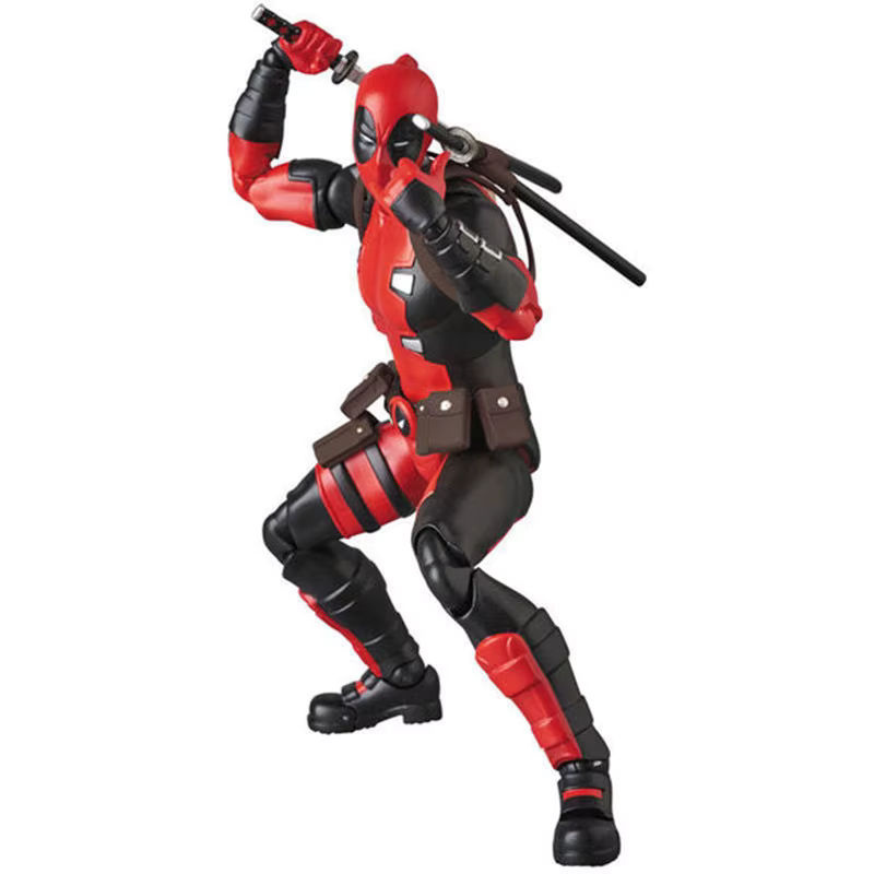 Mafex 082 Deadpool Actionfigur Comic Version in Rot, Höhe: 16 cm - Bild 4