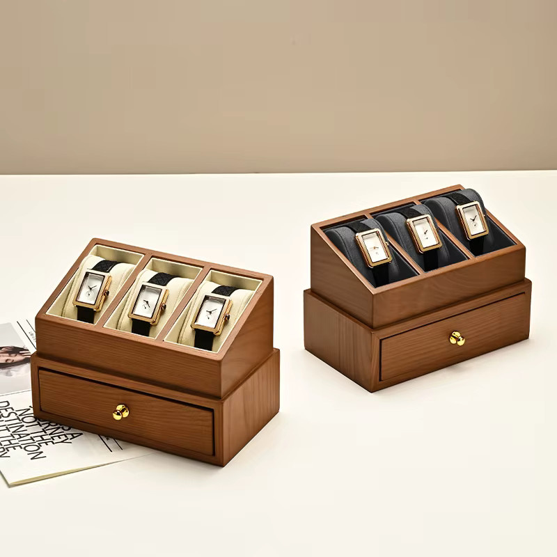 Oirlv Uhrenbox Holz, 2-lagig, Unisex - Bild 1