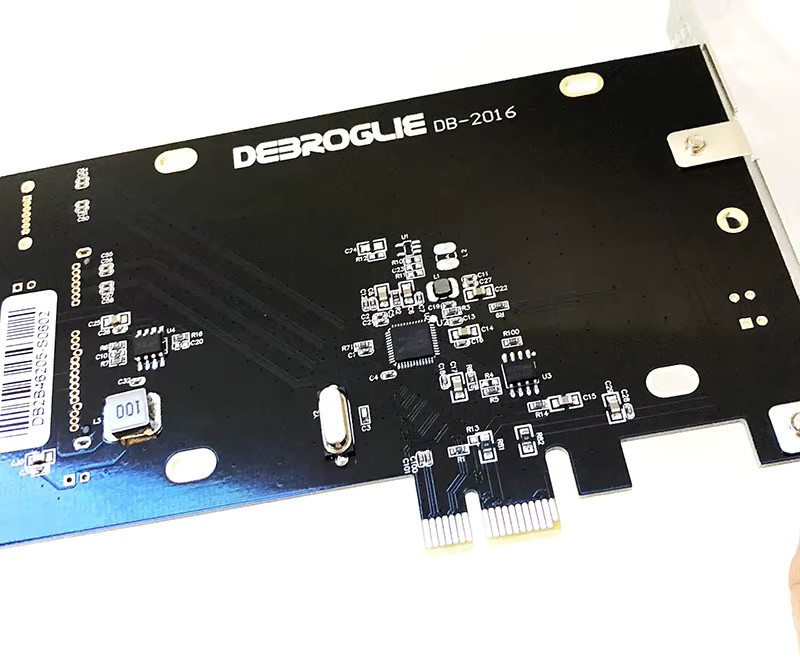 DEBROGLIE SATA III Erweiterungskarte PCI-E X1 zu SATA 3.0 Adapterkarte für 2,5 Zoll SSD in Schwarz - Bild 2