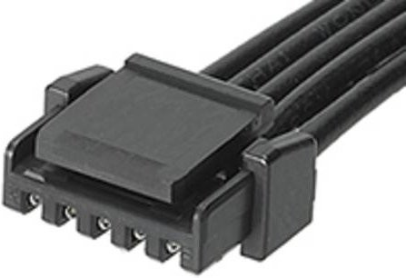 Molex Buchsengehäuse-Kabel Schwarz mit 5 Polen und 1,25 mm Rastermaß - Bild 1