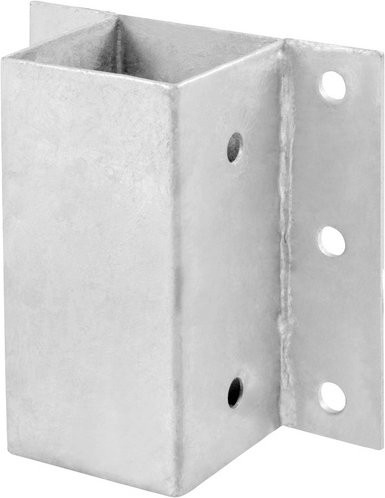 Connex Anschraubhülsen aus verzinktem Stahl in Silber/Grau, B/L: 120 x 150 mm - Bild 1