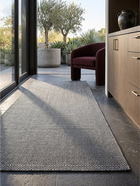 Pflegeleichter Läufer Kadima Design von ESERA in Grau, B/T: 80 x 150 cm - Bild 1