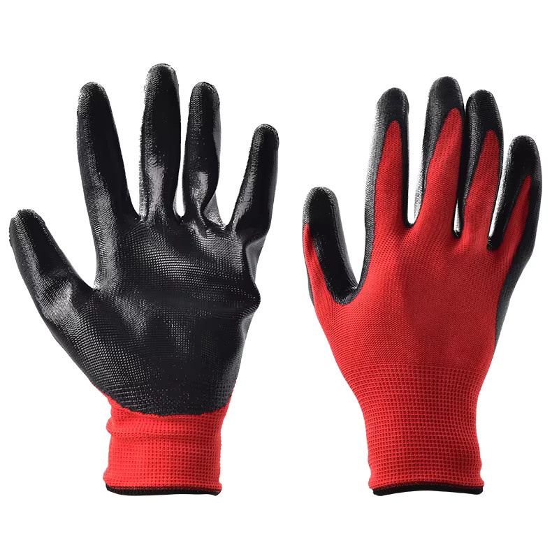 15 Paar Nitril-Arbeitsschutzhandschuhe in Rot, atmungsaktiv und rutschfest - Bild 3