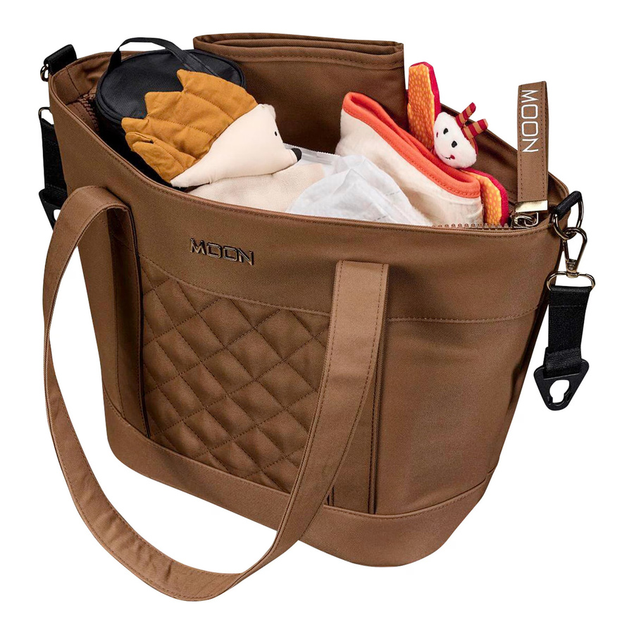 Moon Wickeltasche V-Shape Bag Schultertasche braun B/T/H: 41 x 28 x 16 cm - Bild 2