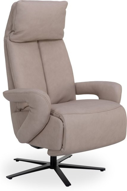 Relaxsessel vito VARIETY 5.4 in Beige/Weiß mit Lederbezug und Armlehnen - Bild 1
