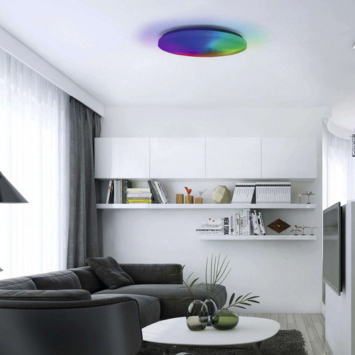 Näve LED-Deckenleuchte Sligo, RGB und CCT, weiß/bunt, Durchmesser: 38 cm, Höhe: 21 cm - Bild 2