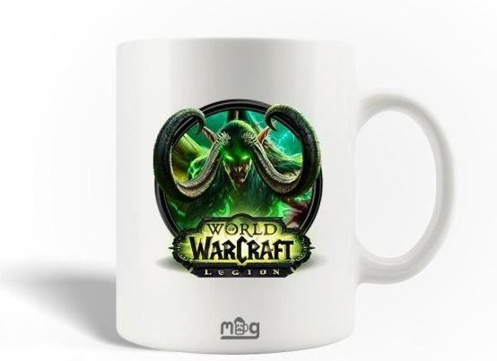 MANIACASE Keramiktasse World of Warcraft Legion, Weiß, 300 ml - Bild 1