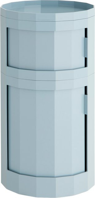 HAY Facet Cabinet in Blau aus recyceltem ABS mit facettiertem Design - Bild 1