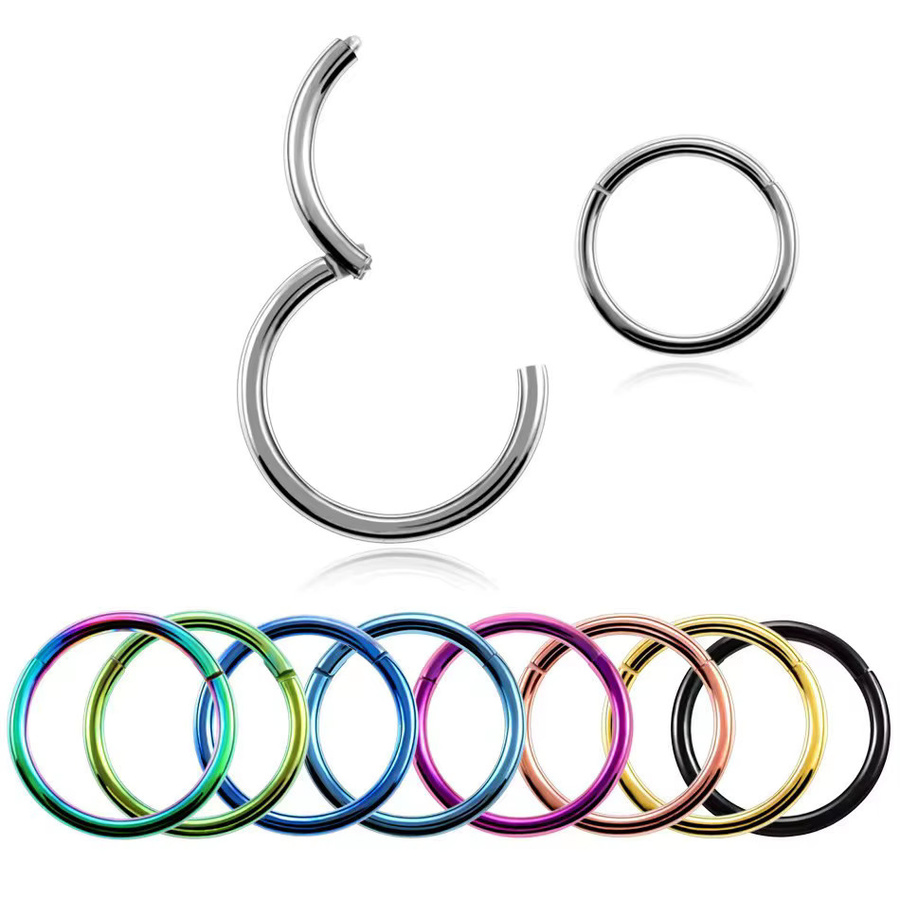 Mling Nasenring, Septumring, Edelstahl, Unisex, 6mm-12mm - Bild 4