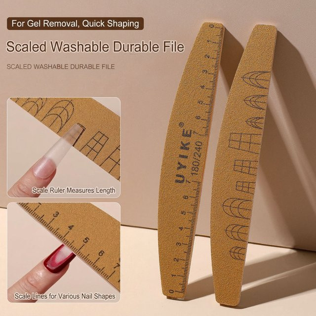 MAFANAILS Waschbare Nagelfeile, 100/180/240 Körnung, Unisex - Bild 1