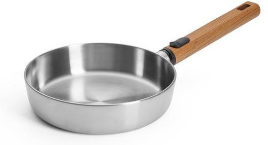 Bratpfanne WOLL LOGIG STEEL aus Edelstahl mit abnehmbarem Griff, Silber - Bild 1