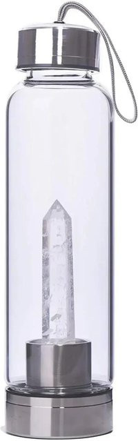 Yiran Furniture Kristallglas Wasser Tasse in Sechseck-Prisma-Design, transparent, 700 ml - Bild 1
