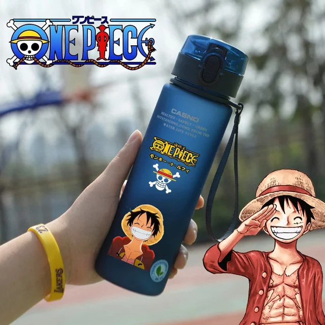 Bandai One Piece Luffy Cartoon-Wasserflasche, 560 ml, Kunststoff-Trinkbecher - Bild 1