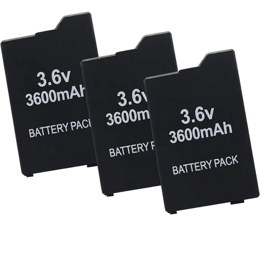 NDNNAS Lithium-Ionen-Ersatzakku mit 2400 mAh für PSP-2000, PSP-3000 und PSP-3004 Slim in Schwarz - Bild 4
