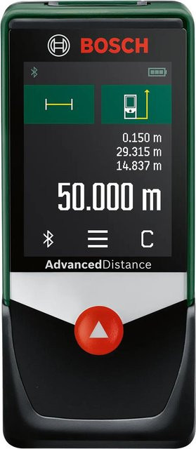 Bosch AdvancedDistance 50C Laser-Entfernungsmesser mit Bluetooth und Touchscreen, Mehrfarbig, 50 m Messbereich - Bild 3