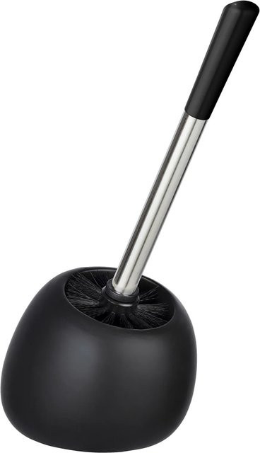 Wenko WC-Garnitur Polaris aus Keramik in Schwarz, B/T/H: 17 x 34,5 x 14,5 cm - Bild 1