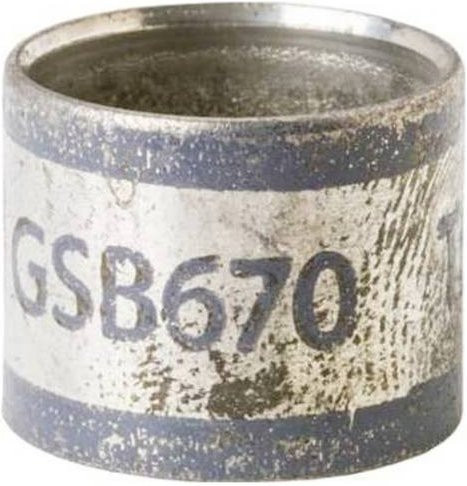 ABB Schirmanschluss zweiteilig, Farbe: Grau/Silber, Material: Messing, 50 Stück - Bild 1