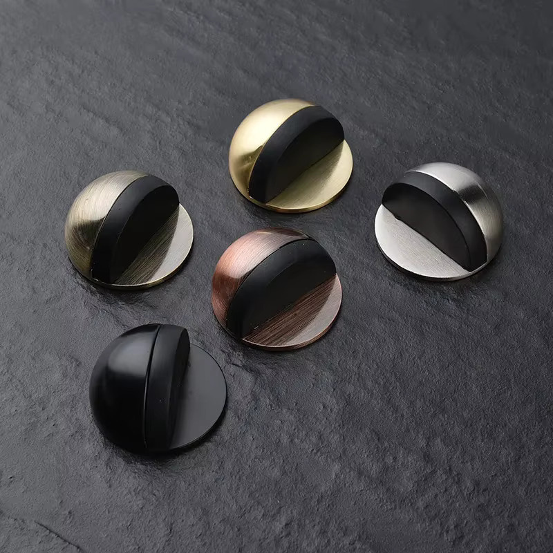 NAIERDI Gummi-Türstopper aus Zinklegierung, bodenmontierter und nagelfreier Türhalter in Gold und Multicolour - Bild 1