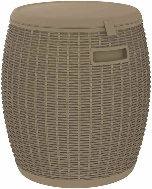 Furnicato 4-in-1 Gartenbox in Braun mit Rattan-Optik aus Polypropylen - Bild 1