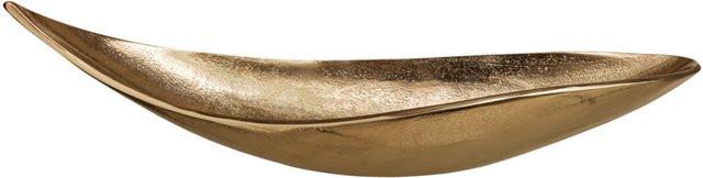 VEGA Dekoschale Lene in Gold, oval aus Metall, L: 41 cm, B: 13,5 cm, H: 6,5 cm - Bild 1
