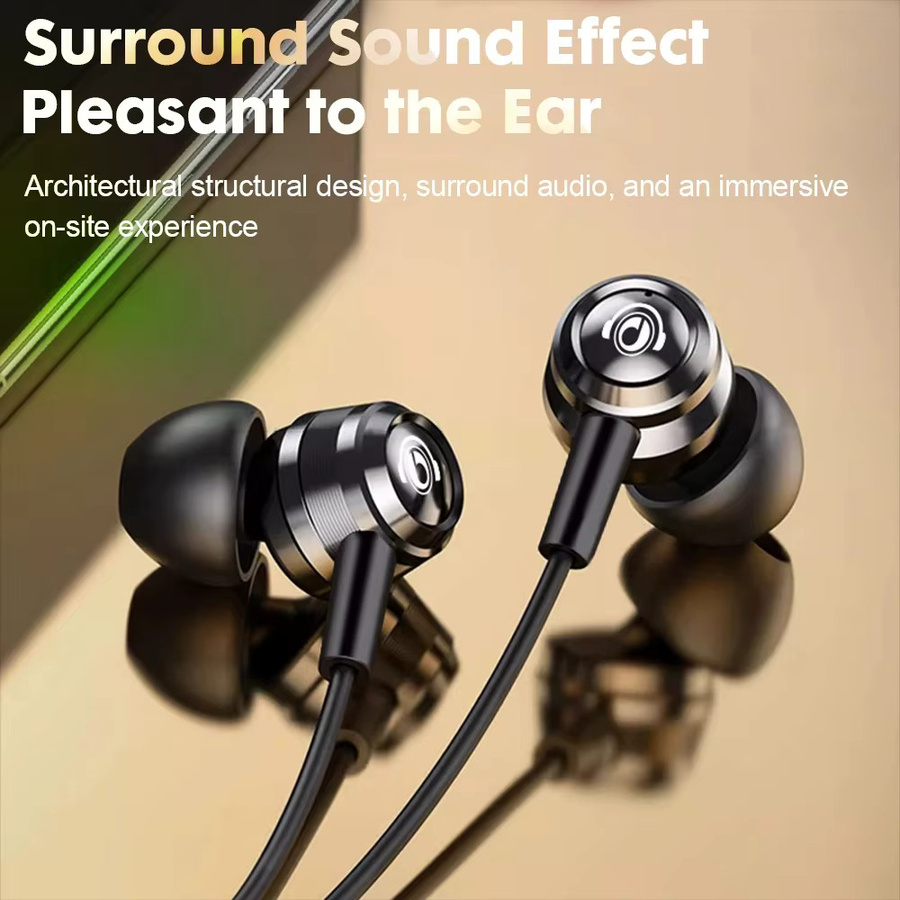 EARDECO HIFI-Kopfhörer mit Mikrofon und Rauschunterdrückung, kabelgebundenes Headset mit 3,5 mm Jack und USB-C, Schwarz - Bild 3
