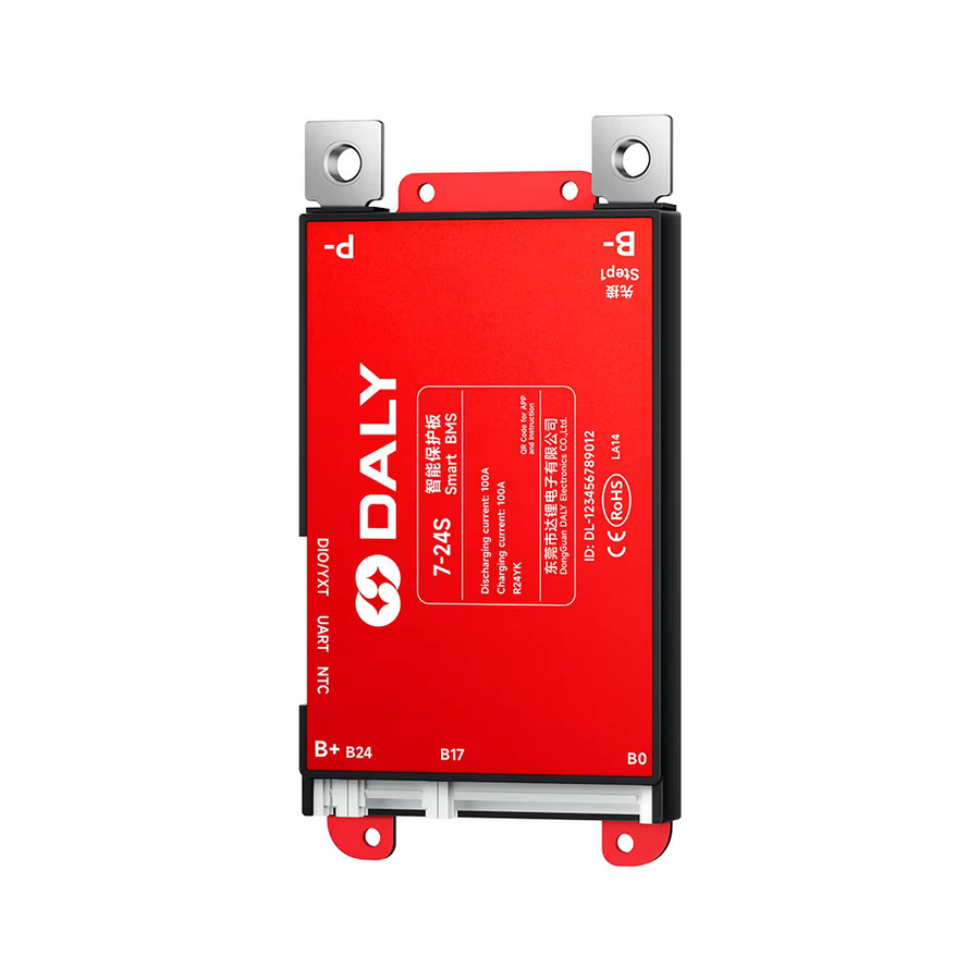 Daly Smart BMS Bluetooth Überwachung für Lithium LiFePO4 Li-Ion LTO Batterien, Farbe: Rot - Bild 3