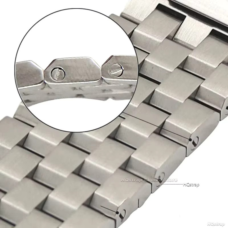 HQstrap Uhrenarmband Edelstahl, Silber, Unisex - Bild 2