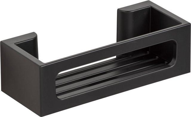 WENKO Turbo-Loc Badezimmerablage Bralia Wandablage aus Kunststoff in Schwarz Matt, B/T/H: 30,0 x 12,0 x 8,5 cm - Bild 1