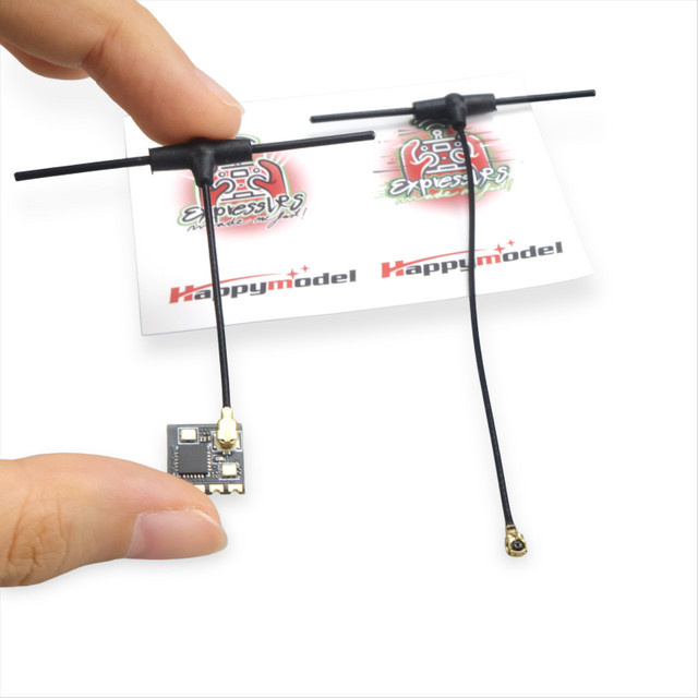 Happymodel EP1 RX 2,4G ExpressLRS-Empfänger in Schwarz mit 500 Hz Bildwiederholfrequenz und großer Reichweite für RC-Flugzeuge und FPV - Bild 1
